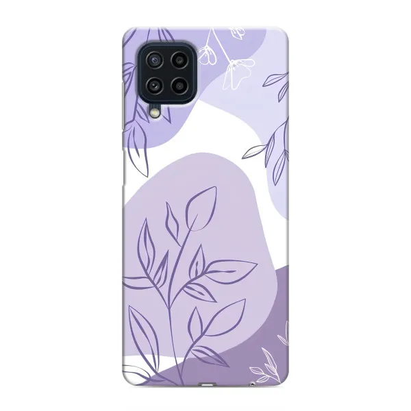 Чохол з принтом «Фіолетове листя абстракція» для Samsung Galaxy M62