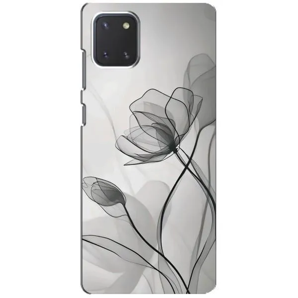 Чехол с принтом «Черные цветы» для Samsung Galaxy Note 10 Lite