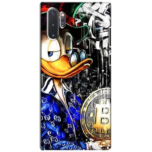 Чехол с принтом «Биткойн Скрудж» для Samsung Galaxy Note 10 Plus