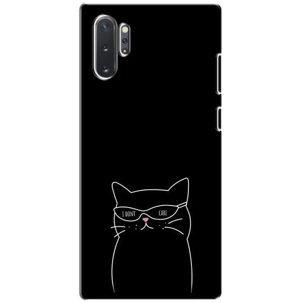 Чехол с принтом «Равнодушный кот» для Samsung Galaxy Note 10 Plus