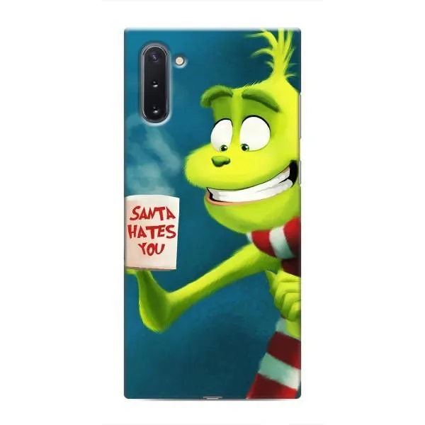 Чехол с принтом «Зеленый Гринч» для Samsung Galaxy Note 10