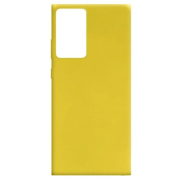 Силиконовый чехол Candy для Samsung Galaxy Note 20 Ultra — Желтый — фото 1