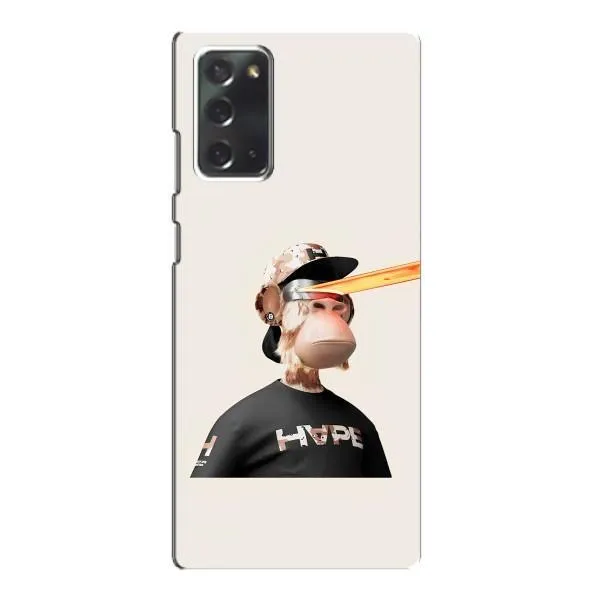 Чехол с принтом «обезьяна NFT в очках» для Samsung Galaxy Note 20