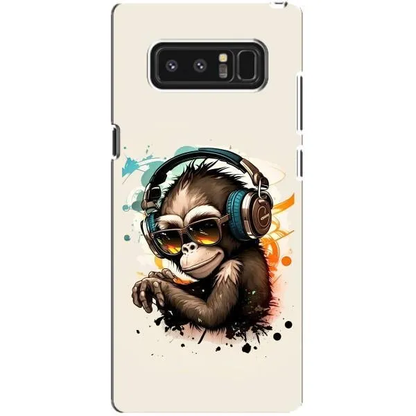 Чехол с принтом «Макака в наушниках» для Samsung Galaxy Note 8 (N950)