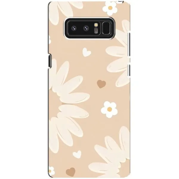 Чехол с принтом «Бежевые цветы» для Samsung Galaxy Note 8 (N950)