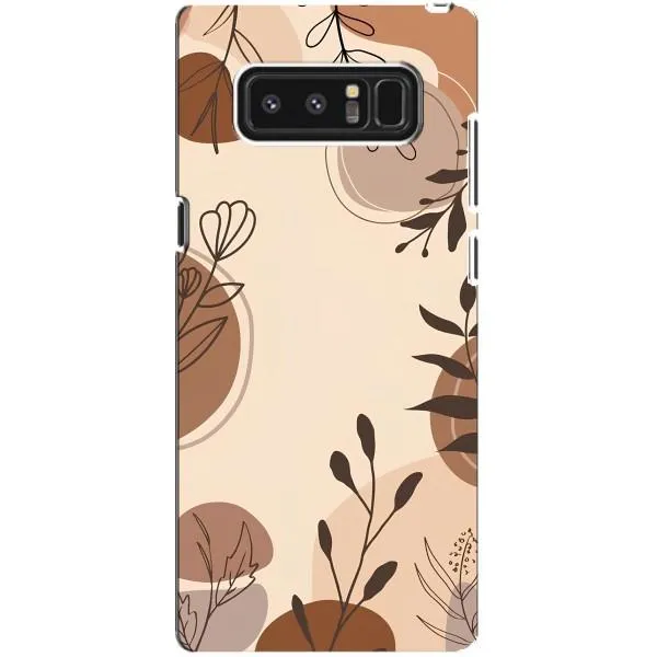 Чехол с принтом «Коричневые цветы» для Samsung Galaxy Note 8 (N950)