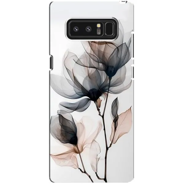 Чехол с принтом «Цветы на белом» для Samsung Galaxy Note 8 (N950)