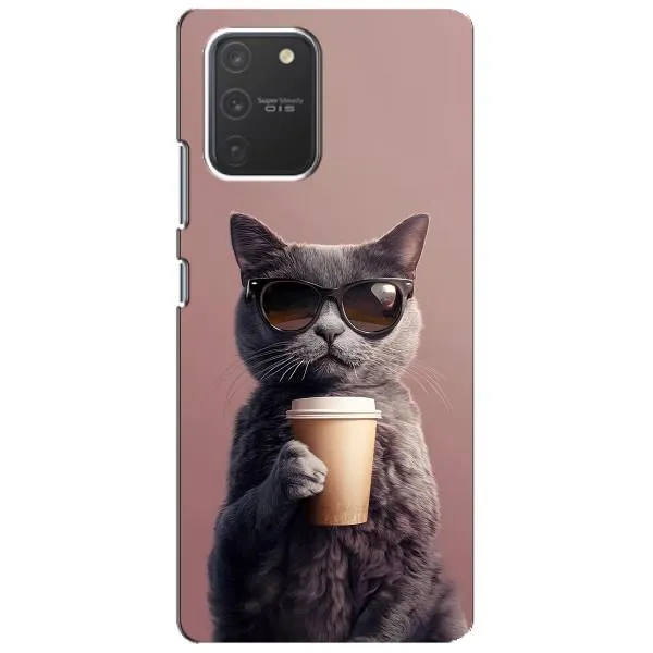 Чехол с принтом «Кот с кофе» для Samsung Galaxy S10 Lite
