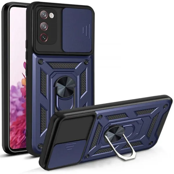 Чехол Ummi Camshield Serge Ring для Samsung Galaxy S20 FE — Синий