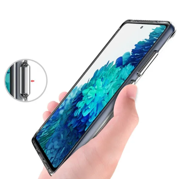 Чехол TPU Space Case transparent для Samsung Galaxy S20 FE — Прозрачный — фото 3