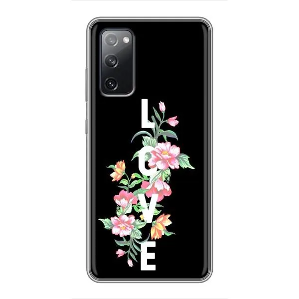 Чехол с принтом «Цветы LOVE» для Samsung Galaxy S20 FE