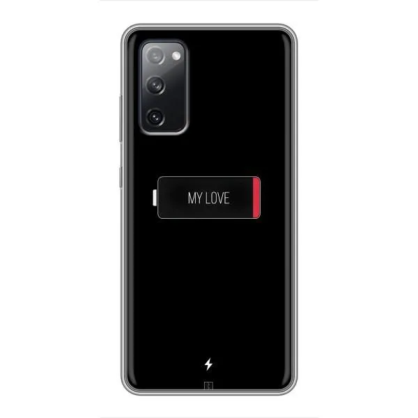 Чехол с принтом «Love battery» для Samsung Galaxy S20 FE
