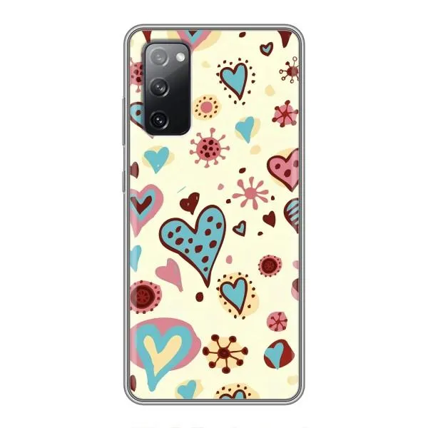Чехол с принтом «Сердечки» для Samsung Galaxy S20 FE