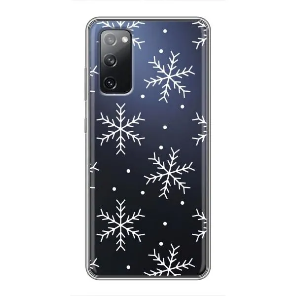 Чехол с принтом «Белые снежинки» для Samsung Galaxy S20 FE