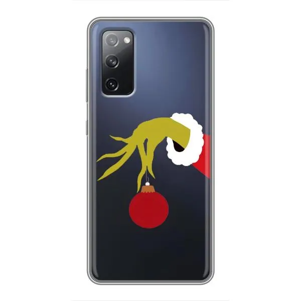 Чехол с принтом «Гринч с игрушкой» для Samsung Galaxy S20 FE