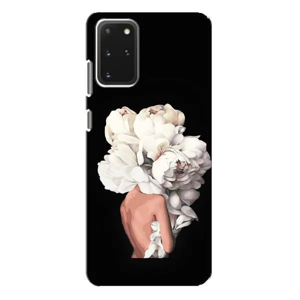 Чохол з принтом «Білі квіти» для Samsung Galaxy S20 Plus