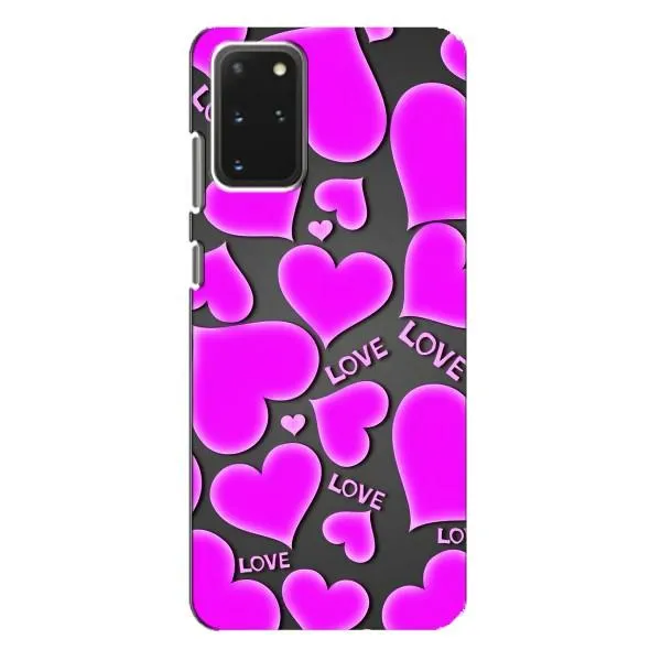 Чехол с принтом «Pink hearts» для Samsung Galaxy S20 Plus