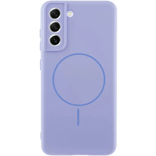 Чехол Silicone Cover Lakshmi Full Camera (AA) with Magnetic Fit для Samsung Galaxy S21 FE — Сиреневый — фото 1 Чехол Silicone Cover Lakshmi Full Camera (AA) with Magnetic Fit для Samsung Galaxy S21 FE — Сиреневый — фото 1