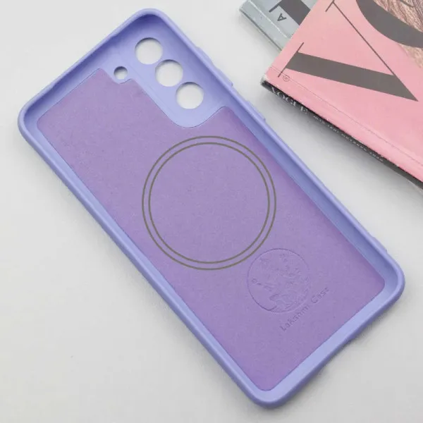 Чехол Silicone Cover Lakshmi Full Camera (AA) with Magnetic Fit для Samsung Galaxy S21 FE — Сиреневый — фото 3 Чехол Silicone Cover Lakshmi Full Camera (AA) with Magnetic Fit для Samsung Galaxy S21 FE — Сиреневый — фото 3