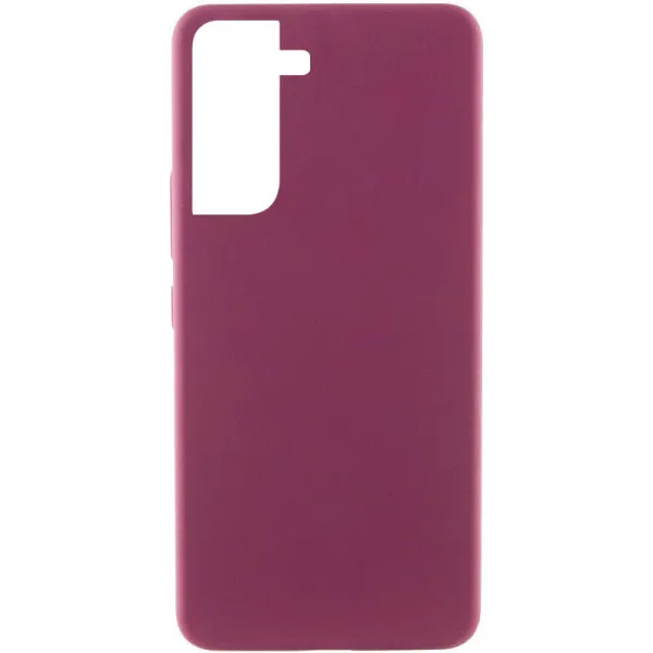 Чехол Silicone Cover Lakshmi (AAA) для Samsung Galaxy S21 FE — Бордовый — фото 1