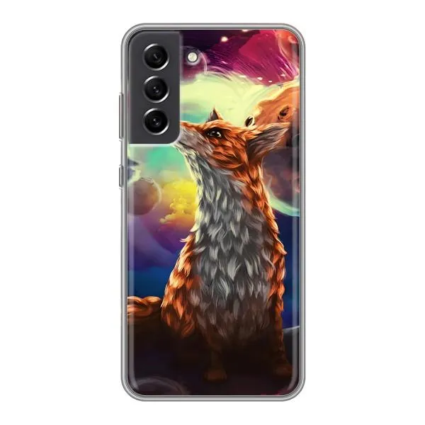 Чехол с принтом «Лисица в космосе» для Samsung Galaxy S21 FE