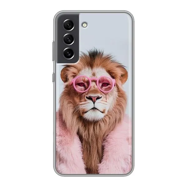 Чехол с принтом «Лев в очках» для Samsung Galaxy S21 FE