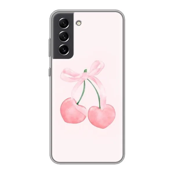 Чехол с принтом «Розовые вишни» для Samsung Galaxy S21 FE Чехол с принтом «Розовые вишни» для Samsung Galaxy S21 FE