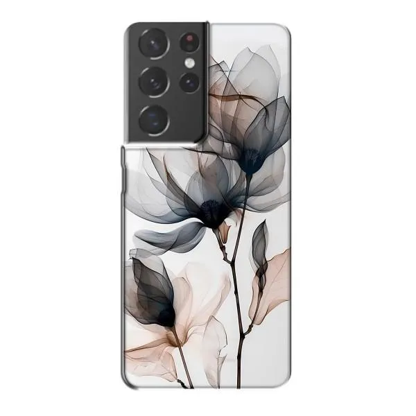 Чехол с принтом «Цветы на белом» для Samsung Galaxy S21 Plus Чехол с принтом «Цветы на белом» для Samsung Galaxy S21 Plus