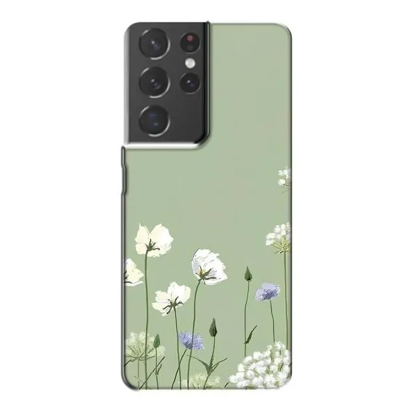 Чехол с принтом «Цветы на зеленом» для Samsung Galaxy S21 Plus Чехол с принтом «Цветы на зеленом» для Samsung Galaxy S21 Plus