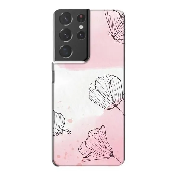 Чехол с принтом «Розовые цветы» для Samsung Galaxy S21 Plus Чехол с принтом «Розовые цветы» для Samsung Galaxy S21 Plus