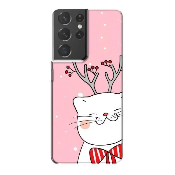 Чехол с принтом «Зимний кот» для Samsung Galaxy S21 Plus