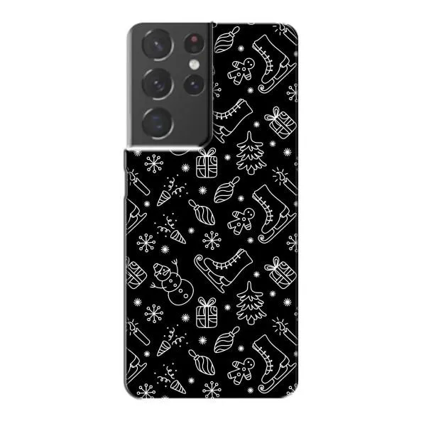 Чехол с принтом «Новогодний фон» для Samsung Galaxy S21 Plus