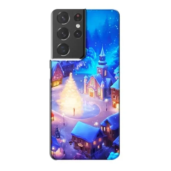 Чехол с принтом «Рождественский город» для Samsung Galaxy S21 Plus
