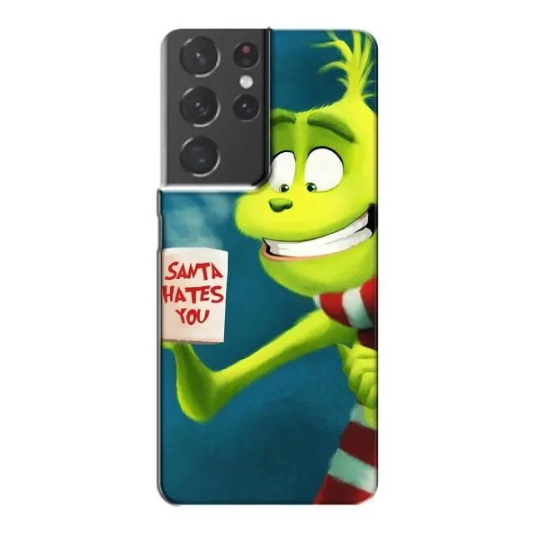 Чехол с принтом «Зеленый Гринч» для Samsung Galaxy S21 Plus