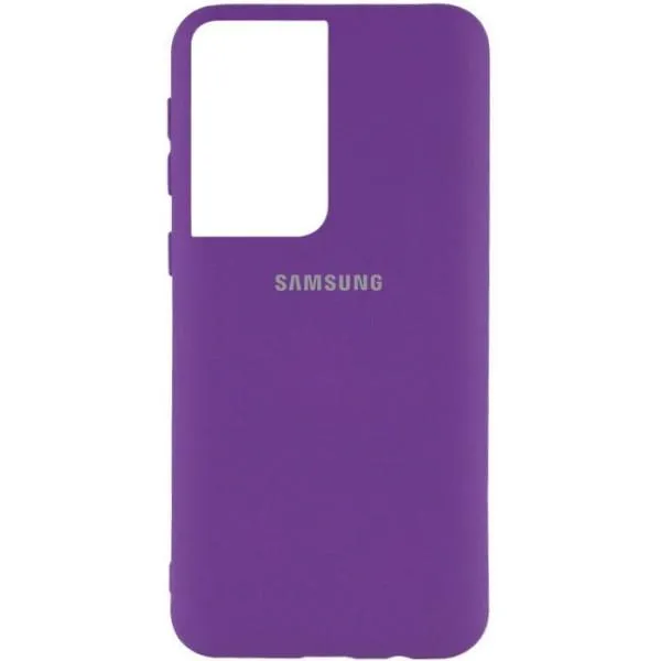 Чохол Silicone Cover My Color Full Protective (A) для Samsung Galaxy S21 Ultra — Фіолетовий — фото 4 Чохол Silicone Cover My Color Full Protective (A) для Samsung Galaxy S21 Ultra — Фіолетовий — фото 4