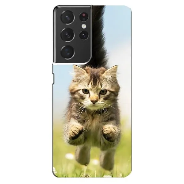 Чехол с принтом «Прыжок кота» для Samsung Galaxy S21 ultra