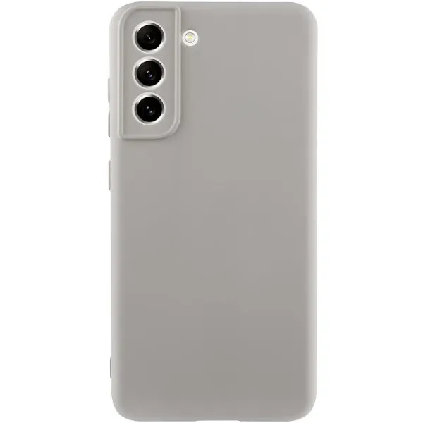Чохол TPU GETMAN Liquid Silk Full Camera для Samsung Galaxy S21 — Сірий