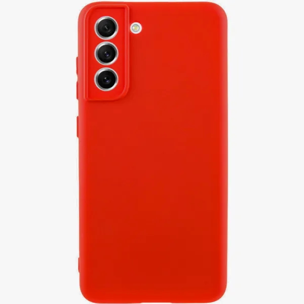 Чохол TPU GETMAN Liquid Silk Full Camera для Samsung Galaxy S21 — Червоний