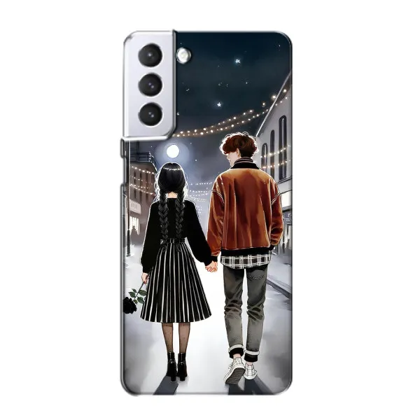 Чехол с принтом «Уэнздей и Тайлер» для Samsung Galaxy S21