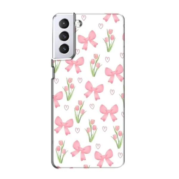 Чехол с принтом «Банты и цветы» для Samsung Galaxy S21 Чехол с принтом «Банты и цветы» для Samsung Galaxy S21