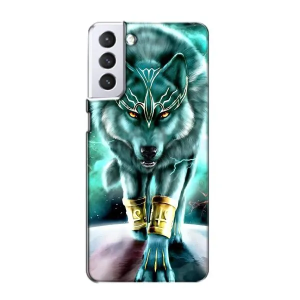 Чехол с принтом «Яркий волк» для Samsung Galaxy S21