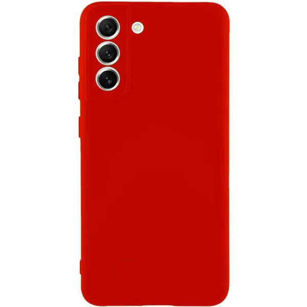 Чехол TPU GETMAN Liquid Silk Full Camera для Samsung Galaxy S22+ — Красный