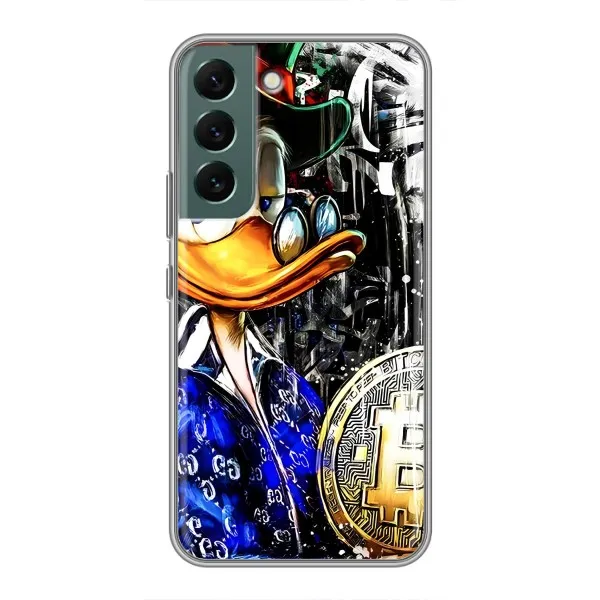 Чехол с принтом «Биткойн Скрудж» для Samsung Galaxy S22 Plus