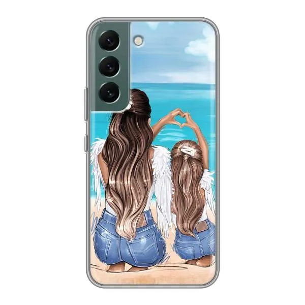 Чехол с принтом «Мама с доченькой» для Samsung Galaxy S22 Plus