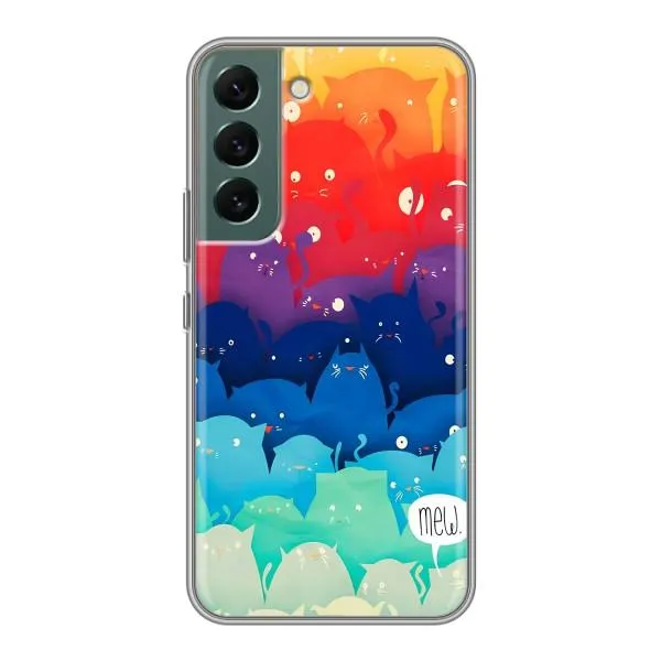 Чехол с принтом «Mew» для Samsung Galaxy S22 Plus