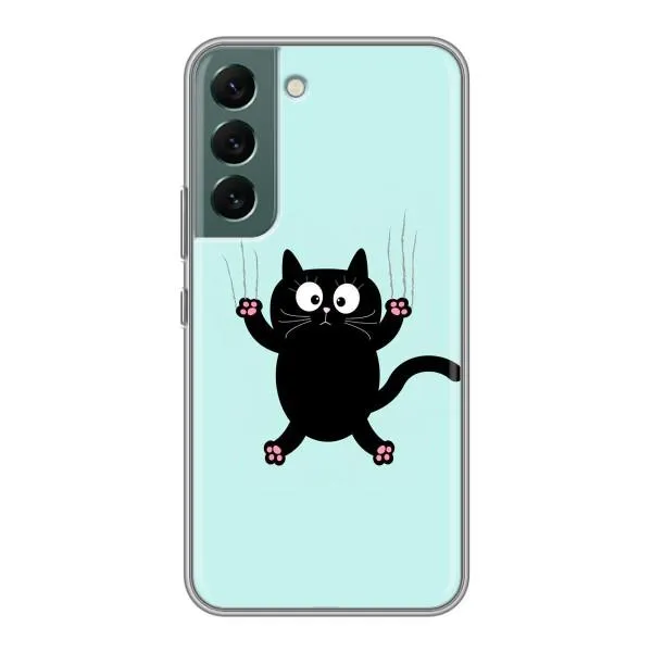Чехол с принтом «Падающий кот» для Samsung Galaxy S22 Plus