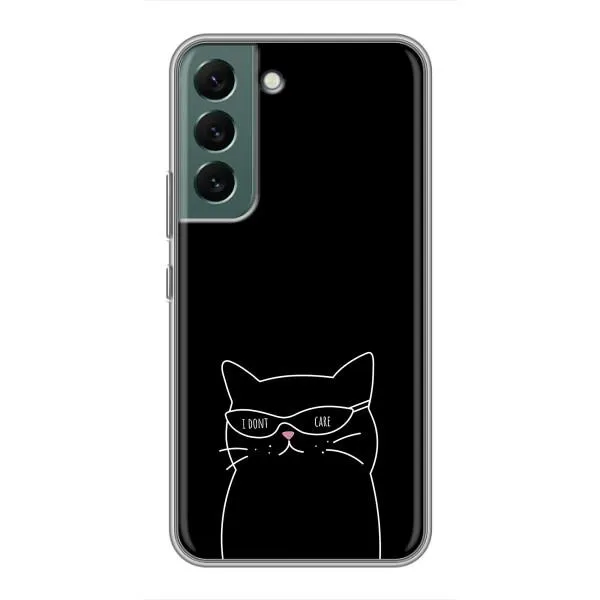 Чехол с принтом «Равнодушный кот» для Samsung Galaxy S22 Plus Чехол с принтом «Равнодушный кот» для Samsung Galaxy S22 Plus