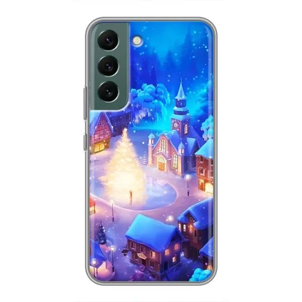 Чехол с принтом «Рождественский город» для Samsung Galaxy S22 Plus