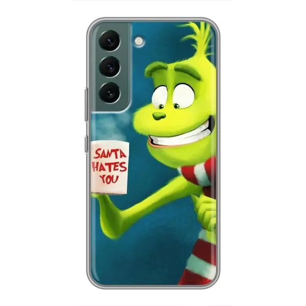 Чехол с принтом «Зеленый Гринч» для Samsung Galaxy S22 Plus