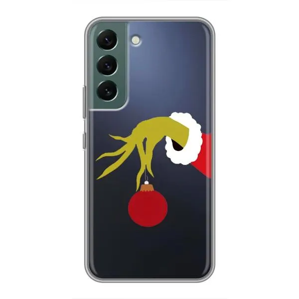 Чехол с принтом «Гринч с игрушкой» для Samsung Galaxy S22 Plus